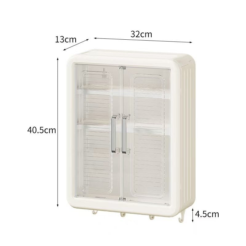 Étagère de Rangement Murale pour Salle de Bain et Cuisine – Cabinet de Rangement Cosmétiques