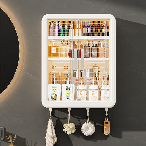 Étagère de Rangement Murale pour Salle de Bain et Cuisine – Cabinet de Rangement Cosmétiques